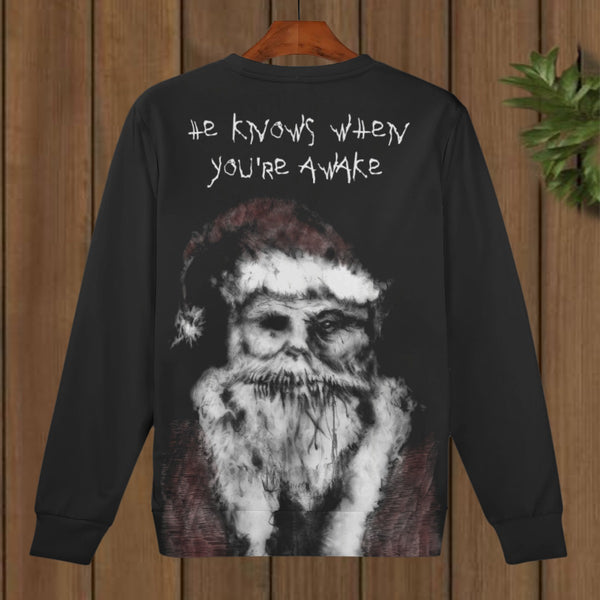 You Better Watch Out Black Ugly Sweater