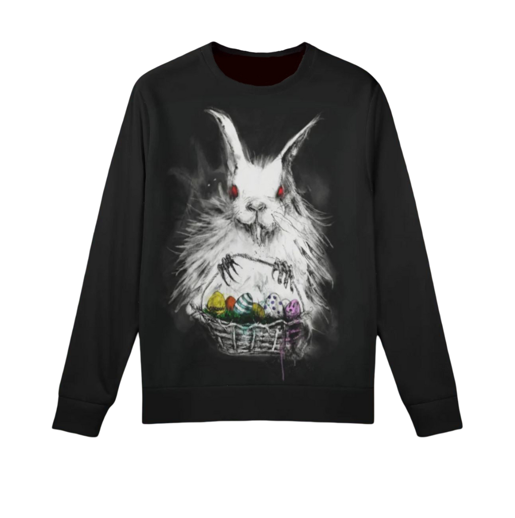 Nightmare Easter Bunny Black Sweater