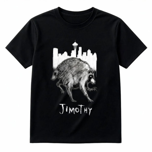 Jimothy City Black Tee 180 GSM